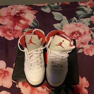 Air Jordan 5 size 12c worn 2x like new with original box